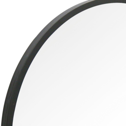 MirrorOutlet The Circulus Black Flat Bottom Circular Outdoor Garden Wall Mirror 84 x 80cm - Size: 80 x 84 x 3cm - Wilko - thumbnail 6