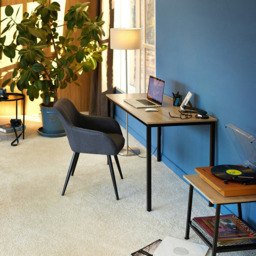 tectake Vanport Dark Wood Desk - Size: 75.5 x 60 x 120cm - Brown - Wilko - thumbnail 7
