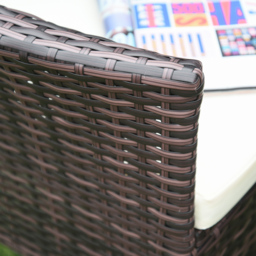 Outsunny Cushioned Outdoor Rattan Chair Set of 4 - Size: 4 Seater - Brown - Wilko - thumbnail 5