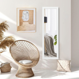 Costway White Full Body Wall Mounted Dressing Mirror - Size: 132 x 44 x 9cm - Wilko - thumbnail 5