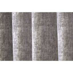 Amara Chenille Eyelet Curtain - Silver/168cm/137cm - Size: W 66 x D 54cm - Divante - Wilko - thumbnail 5