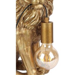 Lion Bulb Table Lamp Gold - Wilko - thumbnail 7