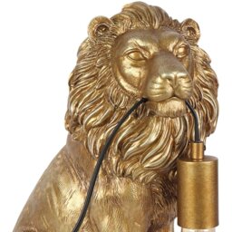 Lion Bulb Table Lamp Gold - Wilko - thumbnail 4