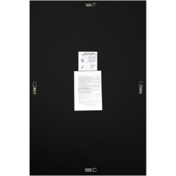Single Bevelled Venetian Mirror 120 x 80cm - Black - MirrorOutlet - Wilko - thumbnail 6