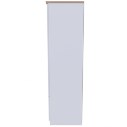Crowndale Victoria 2 Door 2 Drawer White Ash and Oak Wardrobe - Size: 2 Door, 2 Drawer - Wilko - thumbnail 4