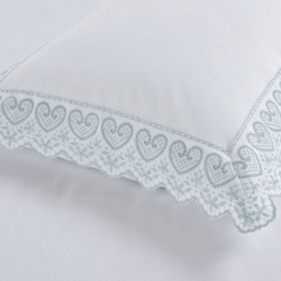 Serene Elise Double Duvet Cover Set - Green - Wilko - thumbnail 3