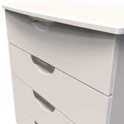 Crowndale Camden 4 Drawer Kashmir Gloss Chest of Drawers - Cream - Wilko - thumbnail 6