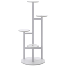 Living and Home Tiered White Flower Plant Display Stand - Size: 100 x 46 x 46cm - Wilko - thumbnail 3