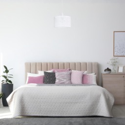 Happy Homewares Moroccan Style Ornate White Gloss Metal Pendant Shade - Size: 15 x 25 x 25cm - Wilko - thumbnail 3