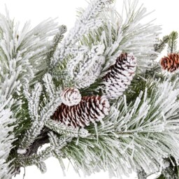 Frosted Pinecone Wreath - Green - Wilko - thumbnail 4