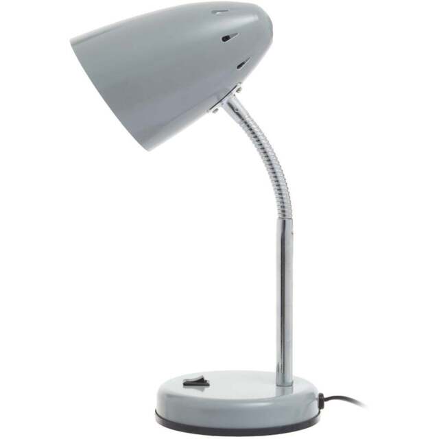 Premier Housewares Flexi Matte Grey Desk Lamp - Size: 13 x 13 x 37cm - Wilko - image 1