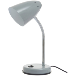 Premier Housewares Flexi Matte Grey Desk Lamp - Size: 13 x 13 x 37cm - Wilko - thumbnail 3