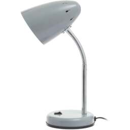 Premier Housewares Flexi Matte Grey Desk Lamp - Size: 13 x 13 x 37cm - Wilko - thumbnail 1