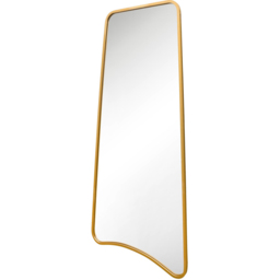 MirrorOutlet The Coartans Gold Metal Trapezoid Outdoor Garden Wall Mirror 200 x 85cm - Size: 200 x 95 x 3cm - Wilko - thumbnail 4