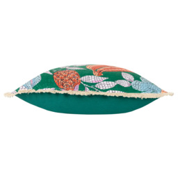 furn. Cypressa Teal Floral Mosaic Cushion - Size: 50 x 50cm - Multi - Wilko - thumbnail 5