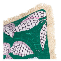 furn. Cypressa Teal Floral Mosaic Cushion - Size: 50 x 50cm - Multi - Wilko - thumbnail 6
