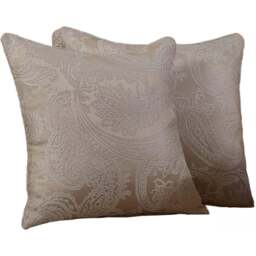 Serene Cavendish Cream Cushion Cover - Size: 43 x 43cm - Wilko