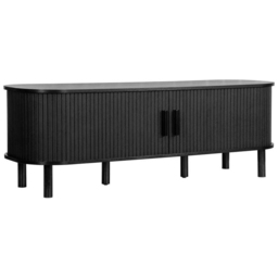 Birlea Axel Fluted Black TV Unit - Size: 48 x 140 x 45cm - SleepSoul - Wilko - thumbnail 3