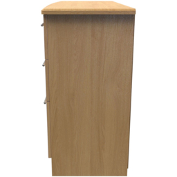 Crowndale Sherwood 6 Drawer Oak Wide Midi Chest of Drawers - Brown - Wilko - thumbnail 4