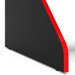 Enzo Gaming Computer Desk Black and Dark Red - Size: 59 x 130 x 92cm - Birlea - Wilko - thumbnail 6