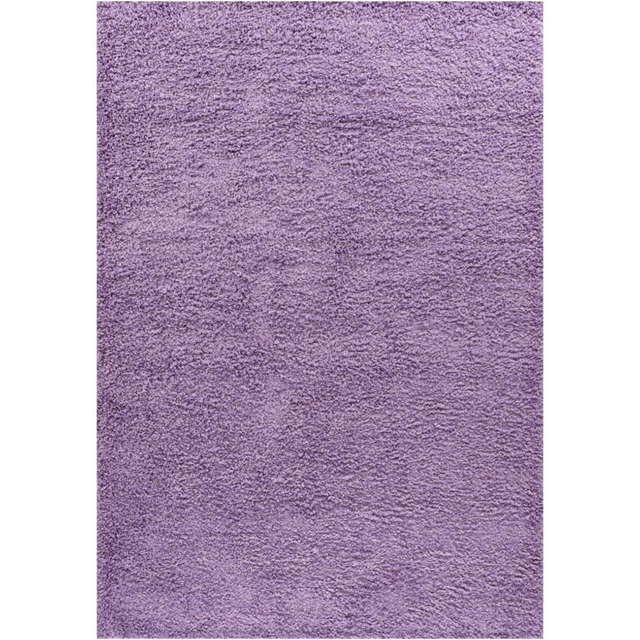 Desire Rugs Oxford Lilac Plain Shaggy Rug 120 x 170cm - Wilko - image 1