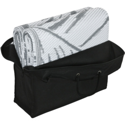 Outsunny Grey and White Reversible Outdoor Rug with Carry Bag 182 x 274cm - Size: 274 x 182 x 0.3cm - Wilko - thumbnail 4