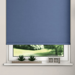 New Edge Blinds Blackout Roller Blinds Navy 80cm - Size: W 80 x D 165cm - Wilko - thumbnail 4