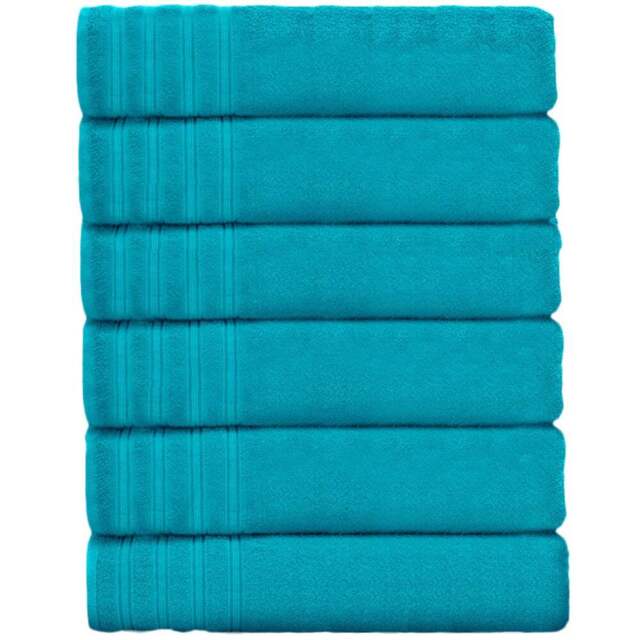 Velosso Hampi Cotton Teal Hand Towel Set of 2 - Blue - Wilko - image 1