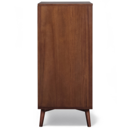 Teamson Home Tremolo 4 Drawer Walnut Dresser - Wilko - thumbnail 5