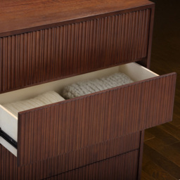 Teamson Home Tremolo 4 Drawer Walnut Dresser - Wilko - thumbnail 6