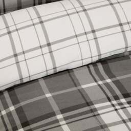 Balmoral Check Duvet Set Grey Superking - Divante Finest - Wilko - thumbnail 5