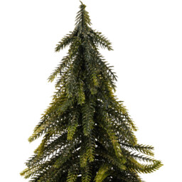 Gold Glitter Downswept Tree - Green - Wilko - thumbnail 3