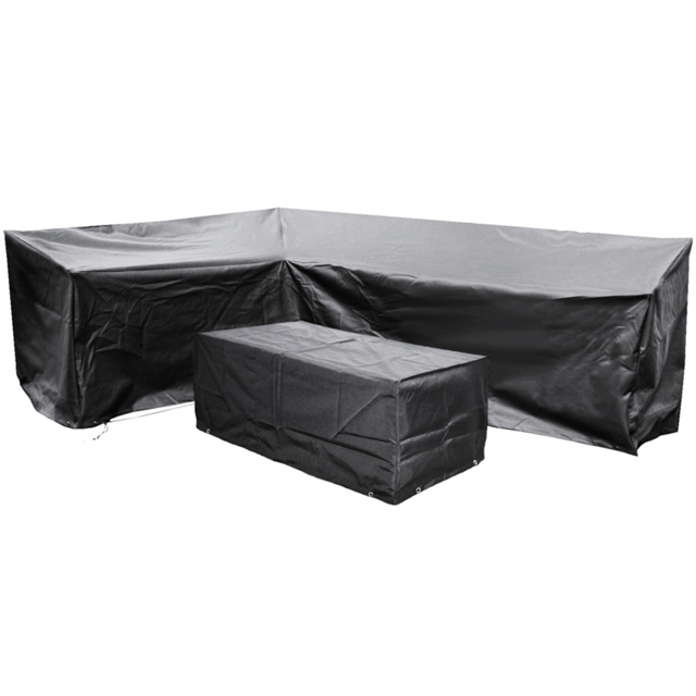 Oseasons Cozy Bay Acorn EZBreathe Left L Shape Black Patio Set Cover - Size: 93 x 238 x 182cm - Wilko - image 1