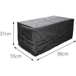 Oseasons Cozy Bay Acorn EZBreathe Left L Shape Black Patio Set Cover - Size: 93 x 238 x 182cm - Wilko - thumbnail 6