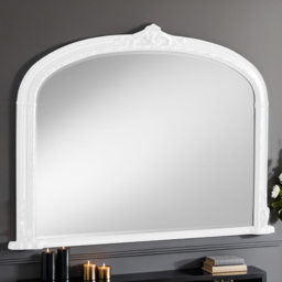 Yearn Victoria Bevelled White Overmantle Mirror 89 x 127cm - Wilko - thumbnail 3