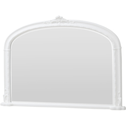 Yearn Victoria Bevelled White Overmantle Mirror 89 x 127cm - Wilko