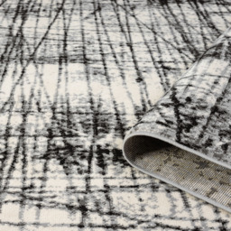 Desire Rugs Obsidian Grey Oblique Abstract Rug 120 x 170cm - Size: 170 x 120 x 0.8cm - Wilko - thumbnail 5