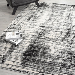 Desire Rugs Obsidian Grey Oblique Abstract Rug 120 x 170cm - Size: 170 x 120 x 0.8cm - Wilko - thumbnail 4
