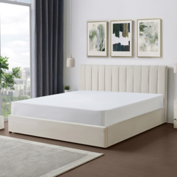 Brooklyn Evelynne Super King Beige Linen Ottoman Bed - Yellow - Wilko - thumbnail 5
