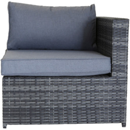 Charles Bentley 4 Seater Grey Corner Sofa Lounge Set - Wilko - thumbnail 6