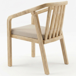Royalcraft Maris 2 Seate Light Teak Acacia Wood Round Outdoor Bistro Set - Size: 2 Seater - Natural - Wilko - thumbnail 4