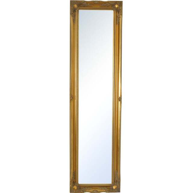 MirrorOutlet Hamilton Vintage Gold Antique Wall Mirror 167 x 45cm - Wilko - image 1