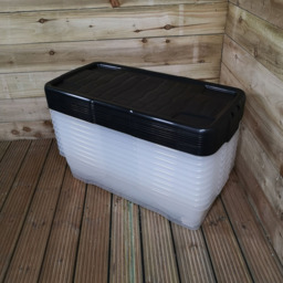 Samuel Alexander 42L Under Bed Storage Box with Lid 10 Pack - Size: 80 x 18 x 39cm - White - Wilko - thumbnail 3