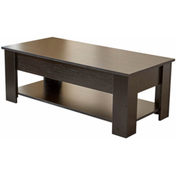 Home Source Orlando Single Shelf Black Lift Up Storage Coffee Table - Size: 51 x 50 x 100cm - Wilko - thumbnail 3