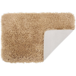Allure Bath Fashions Beige Microfibre Shaggy Bath Mat 40 x 60cm - Brown - Wilko - thumbnail 4