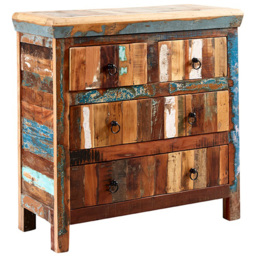 Brooklyn Camea 4 Drawer Wooden Chest of Drawers - Brown - Wilko - thumbnail 3