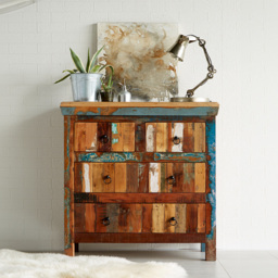 Brooklyn Camea 4 Drawer Wooden Chest of Drawers - Brown - Wilko - thumbnail 5