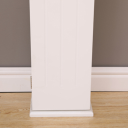 FurnitureHMD 3 Door White Fireplace Surround Edge Storage Unit - Size: 100 x 107 x 18cm - Wilko - thumbnail 5