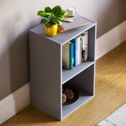 VIDA DESIGNS Oxford 2 Cube Grey Bookcase - Size: 2 Shelf - Wilko - thumbnail 5