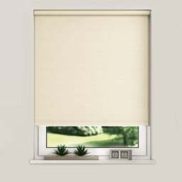 New Edge Blinds Blackout Roller Blinds Oyster 130cm - Size: W 130cm x D 165cm - Cream - Wilko